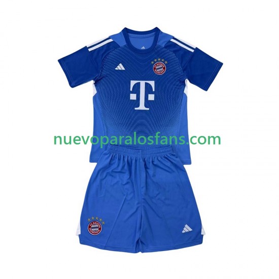 Camiseta de Fútbol Bayern de Múnich Portero Niño Exterior 2025-2026 Manga Corta
