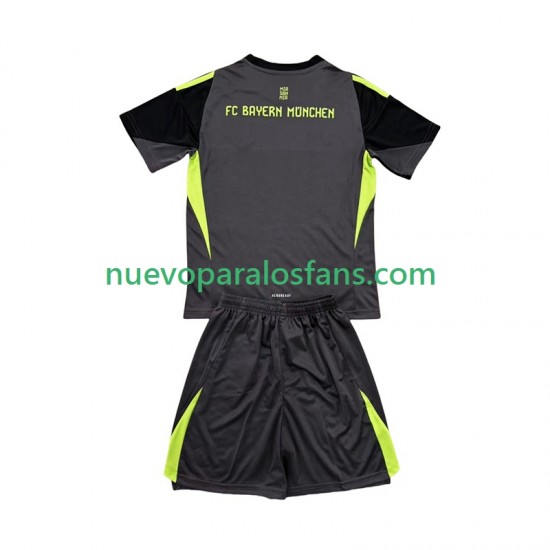Camiseta de Fútbol Bayern de Múnich Portero Niño Tercera 2025-2026 Manga Corta