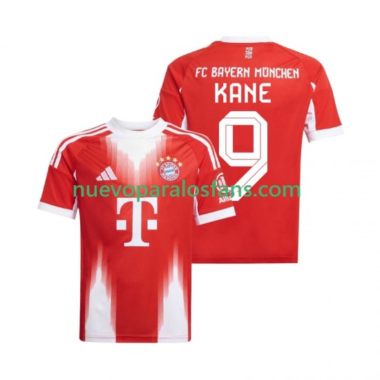 Camiseta de Fútbol Bayern de Múnich Harry Kane 9 Hombre Casa 2025-2026 Manga Corta