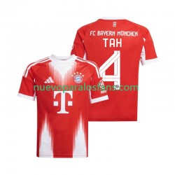Camiseta de Fútbol Bayern de Múnich Jonathan Tah 4 Hombre Casa 2025-2026 Manga Corta