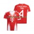 Camiseta de Fútbol Bayern de Múnich Jonathan Tah 4 Hombre Casa 2025-2026 Manga Corta
