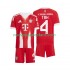 Camiseta de Fútbol Bayern de Múnich Jonathan Tah 4 Niño Casa 2025-2026 Manga Corta