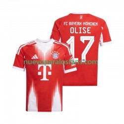 Camiseta de Fútbol Bayern de Múnich Michael Olise 17 Hombre Casa 2025-2026 Manga Corta