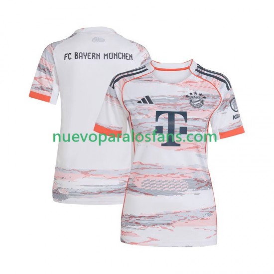 Camiseta de Fútbol Bayern de Múnich Mujer Exterior 2025-2026 Manga Corta
