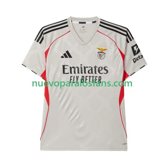 Camiseta de Fútbol Benfica Hombre Exterior 2025-2026 Manga Corta