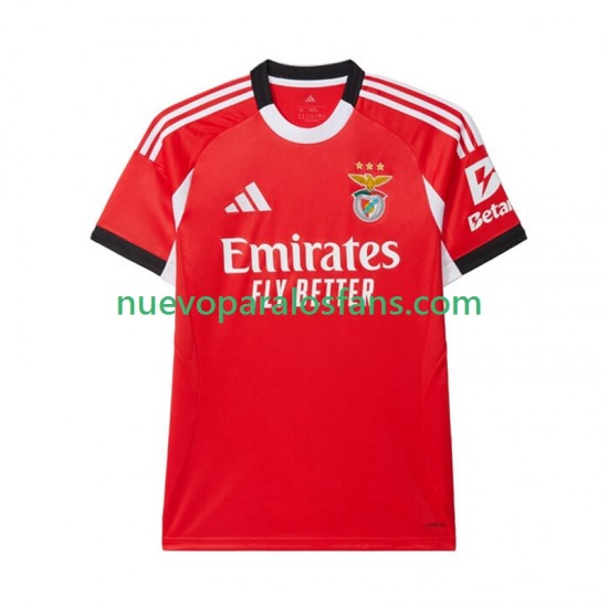 Camiseta de Fútbol Benfica Hombre Casa 2025-2026 Manga Corta
