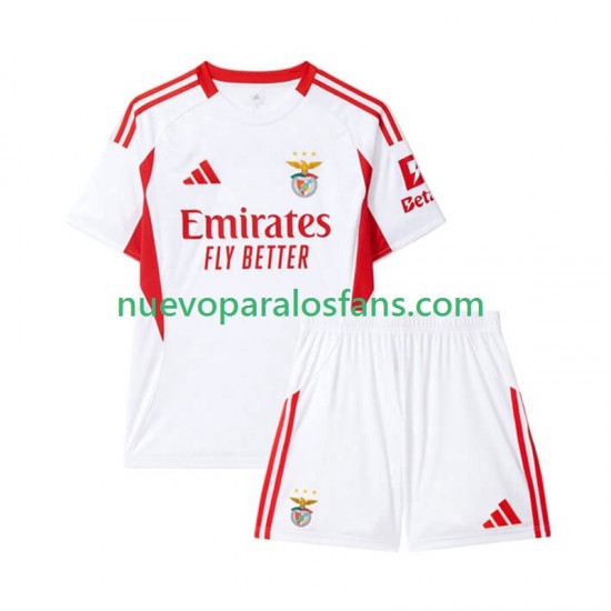 Camiseta de Fútbol Benfica Niño Tercera 2025-2026 Manga Corta