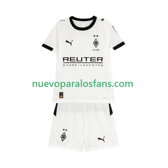 Camiseta de Fútbol Rusia Bo Monchengladbach Niño Casa 2025-2026 Manga Corta