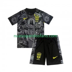 Brasil Cheist the Redeemer Football Shirts Niño Casa 2024 Manga Corta