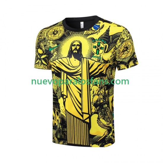 Camiseta de Fútbol Brasil Jesus Hombre Casa 2024 Manga Corta