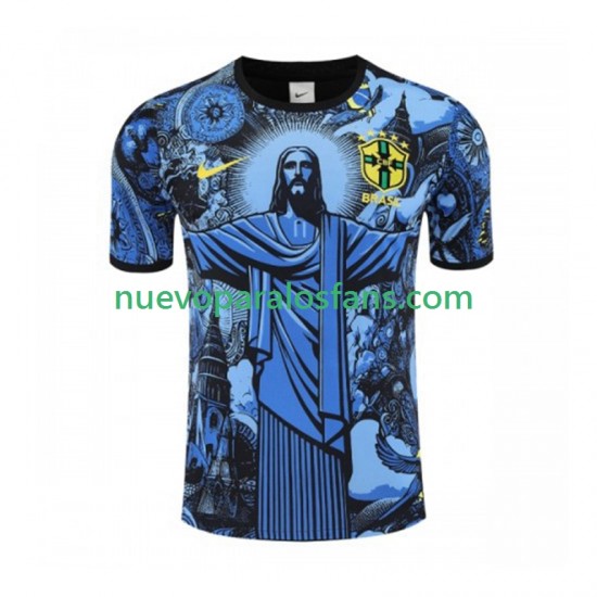 Camiseta de Fútbol Brasil Jesus Hombre Casa 2024-2025 Manga Corta