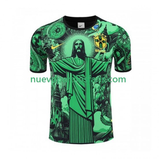 Camiseta de Fútbol Brasil Jesus Special Hombre Casa 2024-2025 Manga Corta