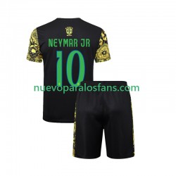 Camiseta de Fútbol Brasil Neymar JR 10 Jesus Niño Casa 2024 Manga Corta