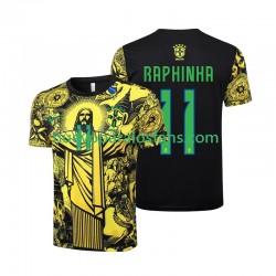 Camiseta de Fútbol Brasil RAPHINHA 11 Jesus Hombre Casa 2024 Manga Corta
