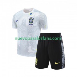 Brasil Special JESUS Football Shirts Niño Casa 2024-2025 Manga Corta