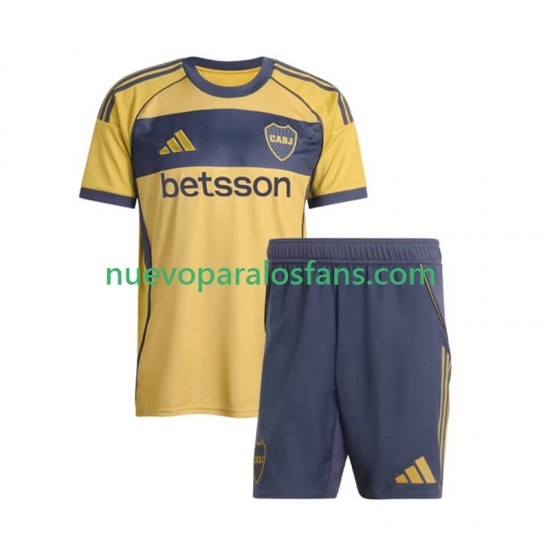 Camiseta de Fútbol CA Boca Juniors Niño Exterior 2025-2026 Manga Corta