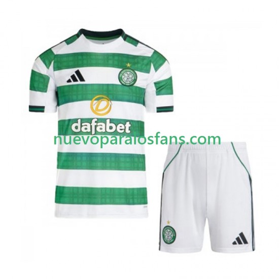 Camiseta de Fútbol Celtic FC Niño Casa 2025-2026 Manga Corta
