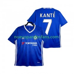 Camiseta de Fútbol Chelsea KANTE 7 2016-2017 Retro Hombre Casa Manga Corta