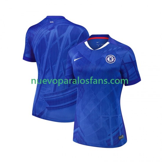 Camiseta de Fútbol Chelsea Mujer Casa 2025-2026 Manga Corta