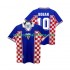 Camiseta de Fútbol Croacia BOBAN 10 Retro Hombre Exterior 1998 Manga Corta