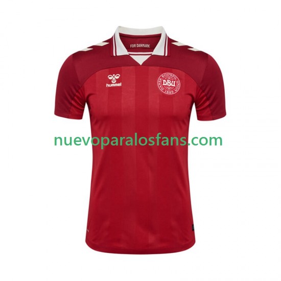 Camiseta de Fútbol Dinamarca Hombre Casa 2025 Manga Corta