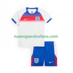 Camiseta de Fútbol Inglaterra Niño Casa 2025 Manga Corta