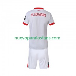 Camiseta de Fútbol FC Augsburg Niño Casa 2025-2026 Manga Corta