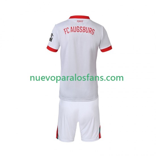 Camiseta de Fútbol FC Augsburg Niño Casa 2025-2026 Manga Corta