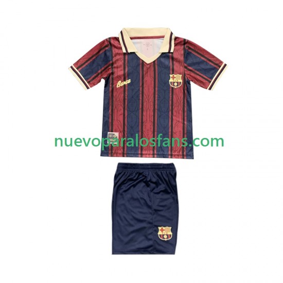 Camiseta de Fútbol FC Barcelona 125th Anniversary Niño Casa 2025-2026 Manga Corta