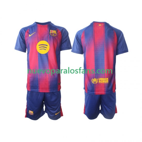 Camiseta de Fútbol FC Barcelona Niño Casa 2025-2026 Manga Corta