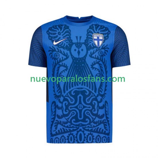 Camiseta de Fútbol Finlandia Hombre Exterior 2025 Manga Corta