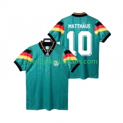 Camiseta de Fútbol Alemania MATTHAUS 10 1992 Retro Hombre Exterior Manga Corta