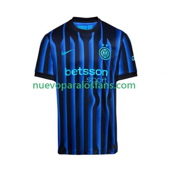 Camiseta de Fútbol Inter Milan Hombre Casa 2025-2026 Manga Corta