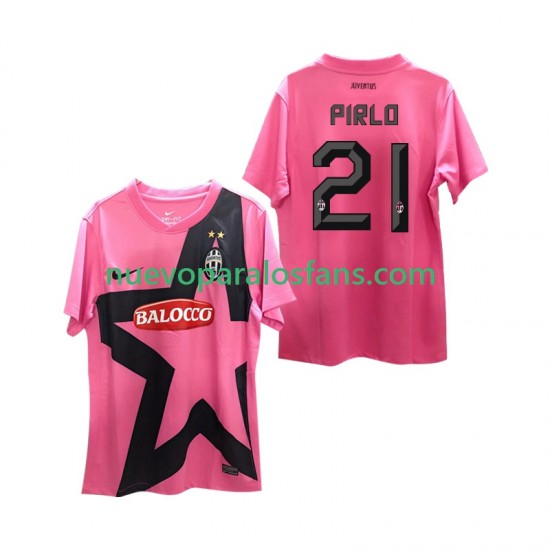 Camiseta de Fútbol Juventus Andrea Pirlo 21 -2012 Retro Hombre Exterior 2011 Manga Corta