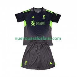 Camiseta de Fútbol Liverpool Portero Niño Casa 2025-2026 Manga Corta