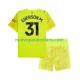 Camiseta de Fútbol Manchester City Ederson Moraes 31 Portero Niño Tercera 2025-2026 Manga Corta