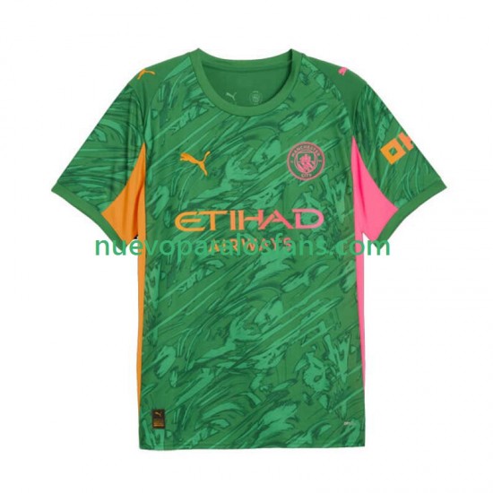 Camiseta de Fútbol Manchester City Portero Hombre Casa 2025-2026 Manga Corta