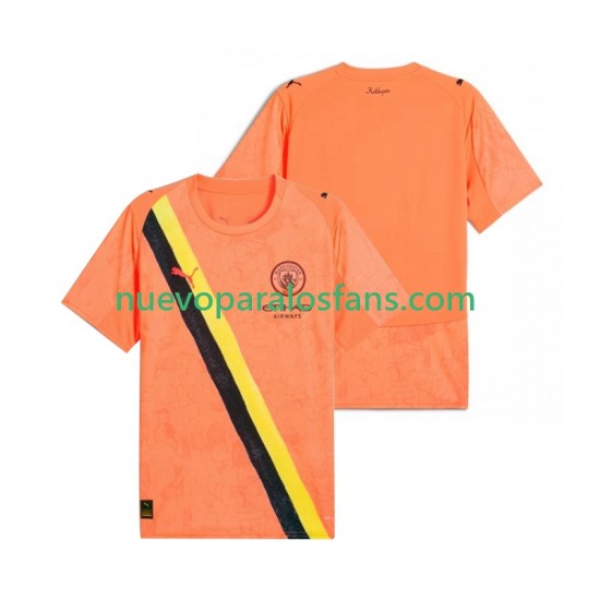 Camiseta de Fútbol Manchester City UPER Portero Hombre Niño Casa 2025-2026 Manga Corta