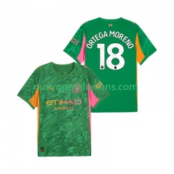 Camiseta de Fútbol Manchester City ORTEGA MORENO 18 Portero Hombre Casa 2025-2026 Manga Corta