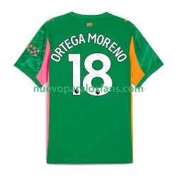 Camiseta de Fútbol Manchester City ORTEGA MORENO 18 Portero Hombre Casa 2025-2026 Manga Corta