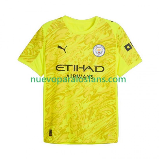 Camiseta de Fútbol Manchester City Portero Hombre Tercera 2025-2026 Manga Corta