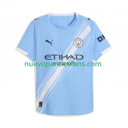 Camiseta de Fútbol Manchester City Hombre Casa 2025-2026 Manga Corta