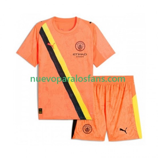Camiseta de Fútbol Manchester City UPER Kids Portero Niño Casa 2025-2026 Manga Corta