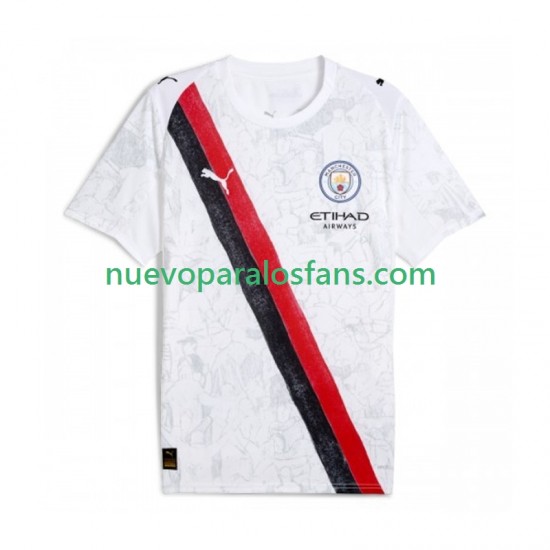 Camiseta de Fútbol Manchester City UPER Hombre Niño Casa 2025-2026 Manga Corta