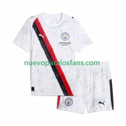 Camiseta de Fútbol Manchester City UPER Kids Niño Casa 2025-2026 Manga Corta