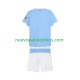 Camiseta de Fútbol Manchester City Niño Casa 2025-2026 Manga Corta
