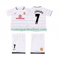Camiseta de Fútbol Manchester United Cristiano Ronaldo 7 2003 2005 Retro Niño Casa Manga Corta