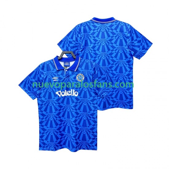 Camiseta de Fútbol Napoli 1991 1993 Retro Hombre Casa Manga Corta