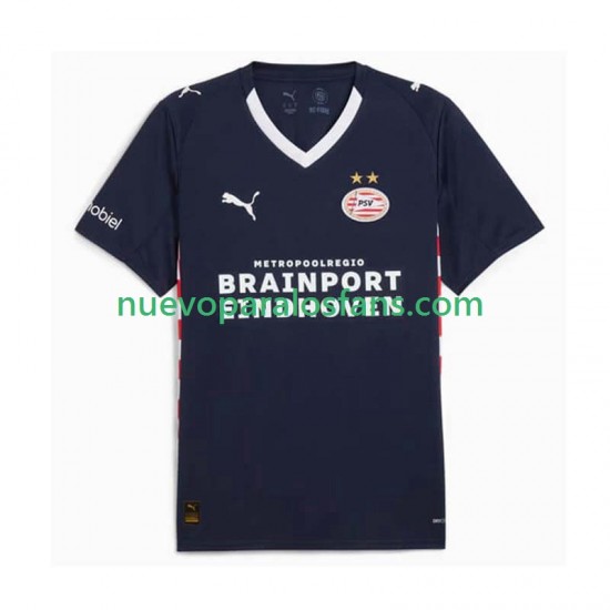 Camiseta de Fútbol PSV Eindhoven Hombre Exterior 2025-2026 Manga Corta