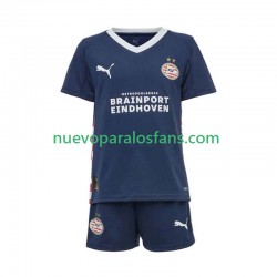 Camiseta de Fútbol PSV Eindhoven Niño Exterior 2025-2026 Manga Corta